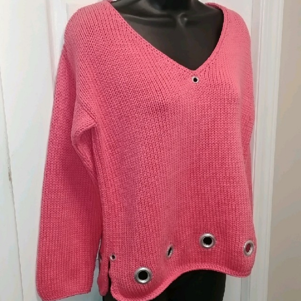Pure Handknit Pink Sweater